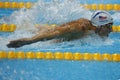 Olympic champion Michael Phelps of United States swimming the Men's 200m butterfly at Rio 2016 Olympic Games Royalty Free Stock Photo
